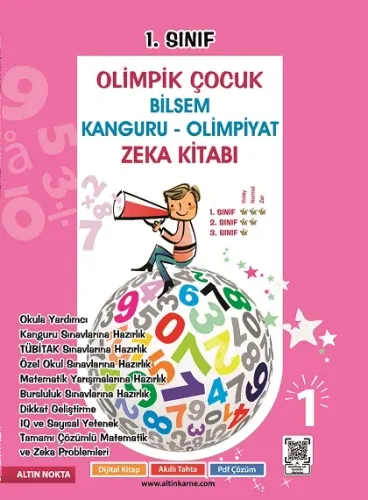 ALTIN NOKTA 1. SINIF OLİMPİK ÇOCUK BİLSEM KANGURU OLİMPİYAT ZEKA KİTABI