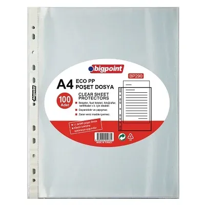 Poşet Dosya Eco 30 Mikron 100'lü Paket