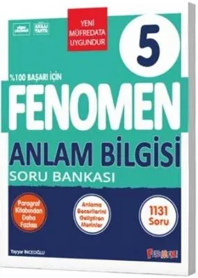 Fenomen 5. Sınıf Anlam Bilgisi Soru Bankası