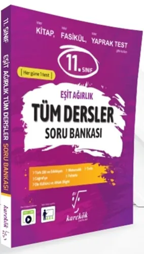 Karekök Yayınları 11. Sınıf Tüm Dersler Eşit Ağırlık Soru Bankası