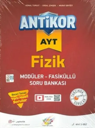 Fdd Yayınları AYT Fizik Antikor Modüler Fasiküllü Soru Bankası