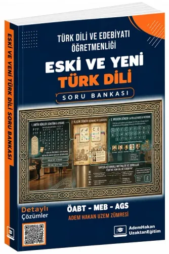 Adem Hakan ÖABT MEB-AGS Türk Dili ve Edebiyatı Öğretmenliği Eski ve Yeni Türk Dili Soru Bankası Çözümlü