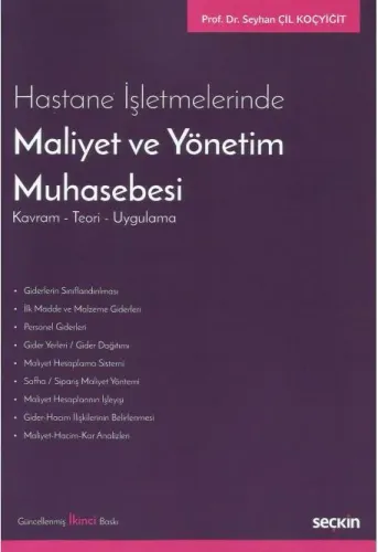 Hastane İşletmelerinde Maliyet ve Yönetim Muhasebesi