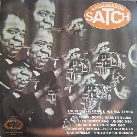 33 LP PLAK VINYL: Louis Armstrong & His All-Stars: Ambassador Satch -