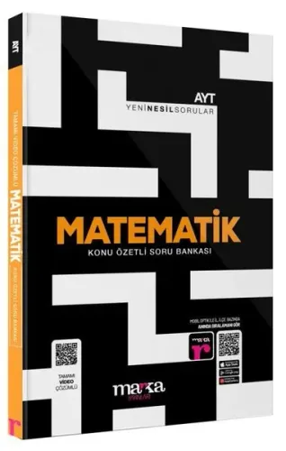 Marka Yayınları 2024 AYT Matematik Konu Özetli Yeni Nesil Soru Bankası