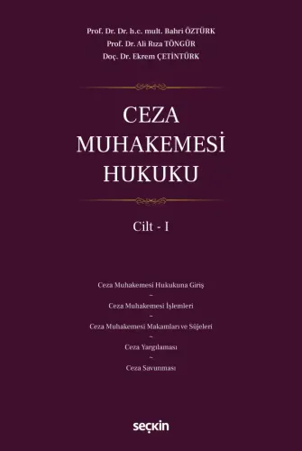 Ceza Muhakemesi Hukuku Cilt – I