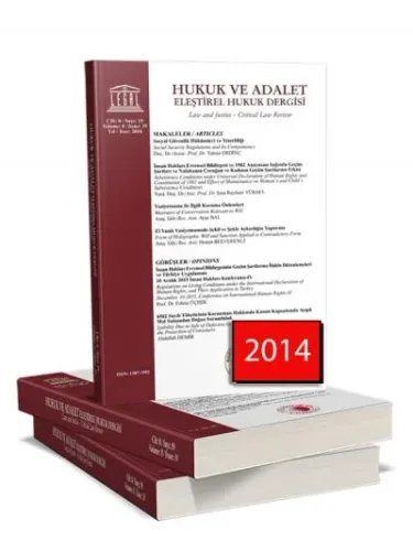 Legal Hukuk ve Adalet Eleştirel Hukuk Dergisi ( 2014 Aboneliği ) ( 2 Sayı )