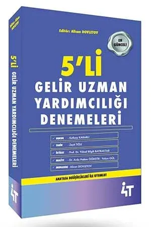 4T Yayınları Gelir Uzman Yardımcılığı 5 Deneme