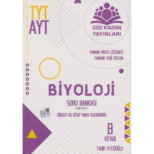 Çöz Kazan Yayınları TYT AYT Biyoloji Konu Özetli Soru Bankası B Kitabı Çöz Kazan