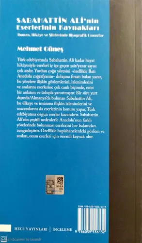 Sabahattin Ali'nin Eserlerinin Kaynakları Mehmet Güneş Hece Yayınları 