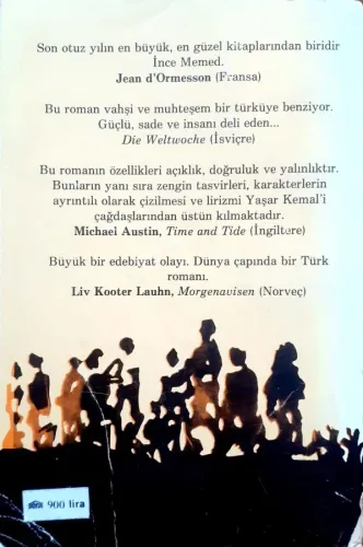 İnce Memed Yaşar Kemal Toros