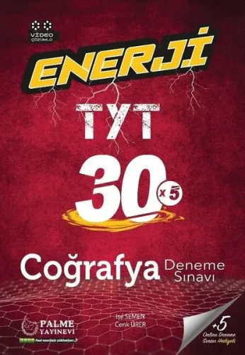 Palme Yayınları TYT Coğrafya Enerji 30 Deneme Sınavı