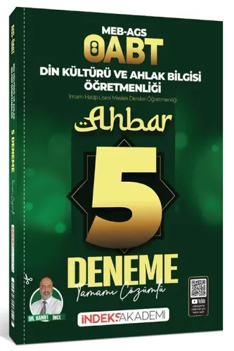 İndeks Akademi ÖABT MEB-AGS Din Kültürü ve Ahlak Bilgisi Ahbar 5 Denem