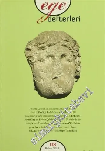Ege Defterleri 3 - Sayı: 3      Bahar 2012