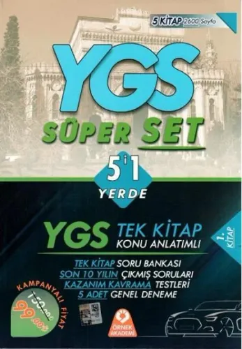Örnek Akademi YGS Süper Set 5'i 1 Yerde