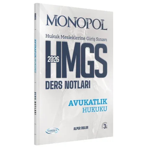 HMGS Avukatlık Hukuku Ders Notları