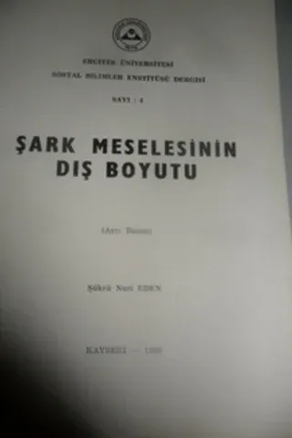 Şark Meselesinin Dış Boyutu