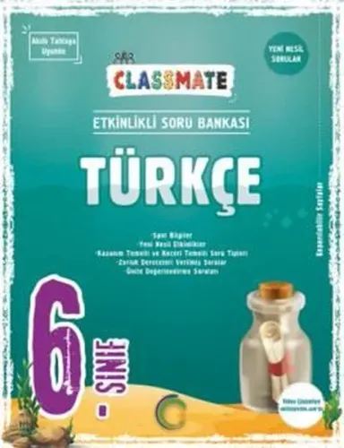6. Sınıf Classmate Türkçe Soru Bankası Okyanus Yayınları 9786257434430