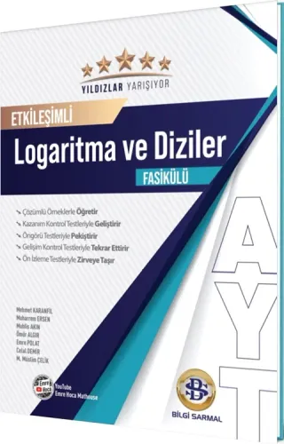 Bilgi Sarmal Yayınları AYT Logaritma ve Diziler Yıldızlar Yarışıyor Et