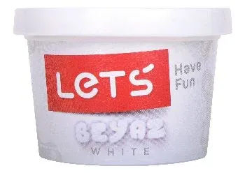 Lets Tek Renk Oyun Hamuru Beyaz 150Gr L8340-5