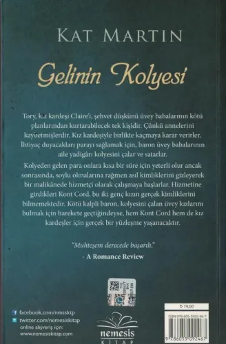 Gelinin Kolyesi Kat Martin Nemesis Kitap %44 indirimli