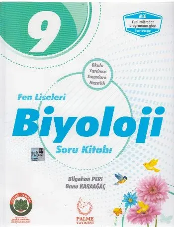 Palme 9. Sınıf Biyoloji Soru Kitabı - Fen Liseleri