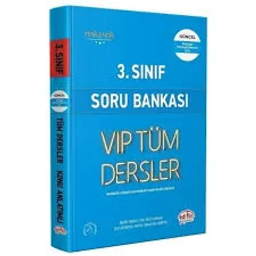 3.Sınıf VIP Tüm Dersler Soru Bankası Mavi Kitap