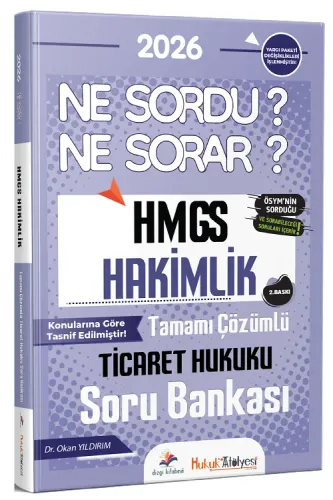 Dizgi Kitap Yayınları 2026 Hukuk Atölyesi HMGS Hakimlik Ticaret Hukuku