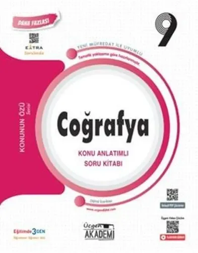 Üçgen Akademi Lise  9. Sınıf Coğrafya Konu Anlatımlı Soru Kitabı