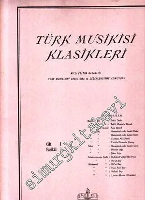 Türk Musikisi Klasikleri - Nota -
