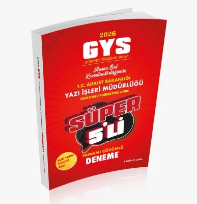 Rakipsiz Uzem 2026 GYS Adalet Bakanlığı Görevde Yükselme Yazı İşleri M
