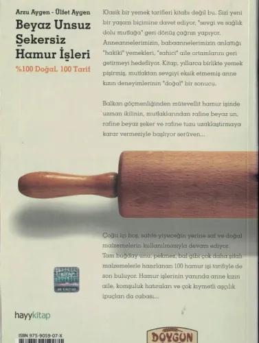 Beyaz Unsuz Şekersiz Hamur İşleri Arzu Aygen Hayykitap %52 indirimli