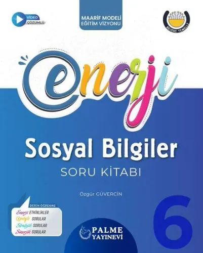 Palme 6.Sınıf Enerji Sosyal Bilgiler Soru Kitabı