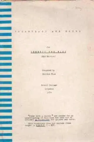 Vocabulary And Notes For İnherit The Wind