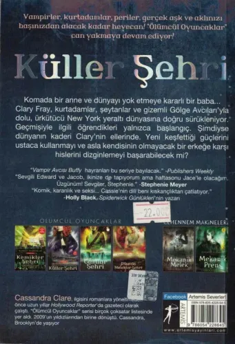 Küller Şehri Ölümcül Oyuncaklar 2. Kitap Cassandra Clare Artemis Yayın