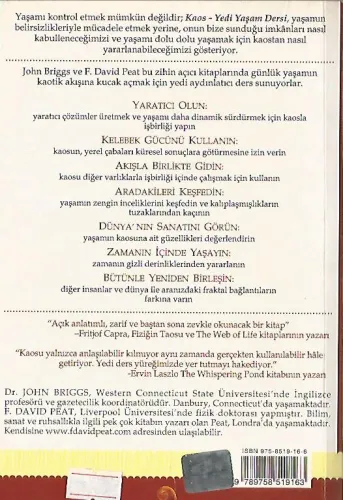 Kaos Yedi Yaşam Dersi John Briggs - F. David Peat EGE META Yayınları %