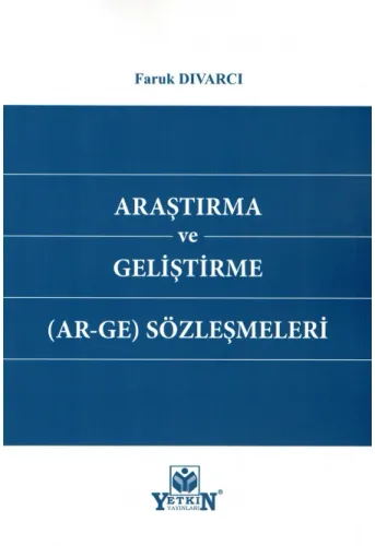 Araştırma ve Geliştirme(Ar-Ge) Sözleşmeleri