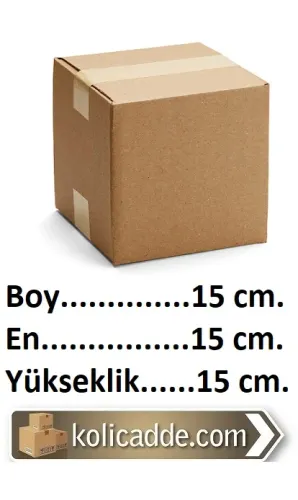 Tek Oluklu Karton Kutu 15x15x15 cm.
