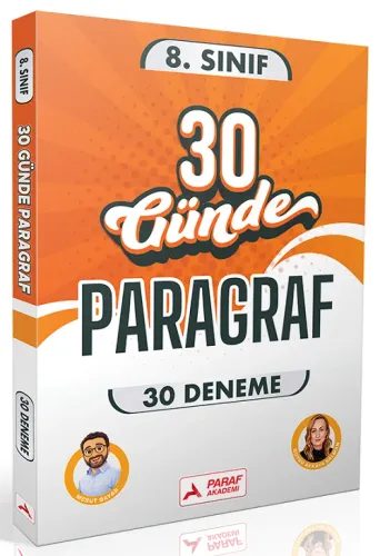 Paraf Akademi 8. Sınıf 30 Günde Paragraf 30 Deneme