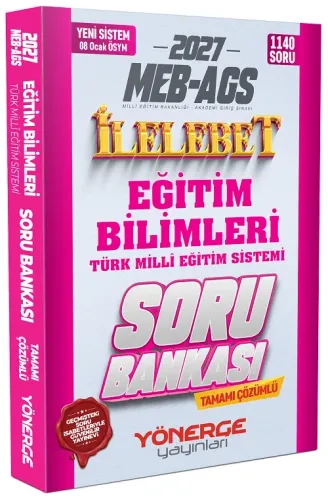Yönerge Yayınları 2027 MEB-AGS Eğitim Bilimleri ve Türk Milli Eğitim S