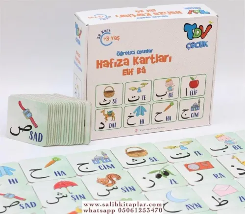 Öğretici Oyunlar Hafıza Kartları Elif Ba 58 Kart - Özel Kutuda