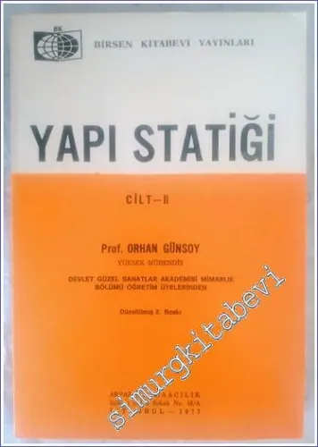 Yapı Statiği - Cilt 2 -        1977