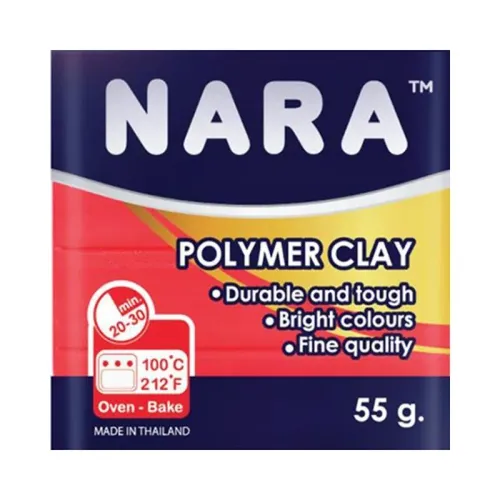NARA POLYMER CLAY 55gr.NEON RED ( Polimer Kil )