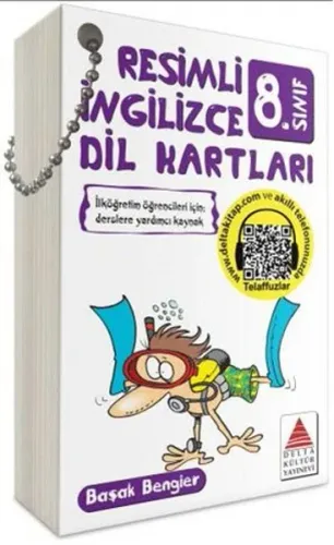 Delta Kültür Yayınları 8. Sınıf LGS Resimli İngilizce Dil Kartları Del
