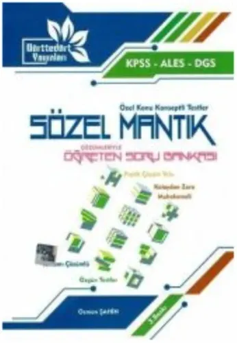Dörttedört KPSS ALES DGS Sözel Mantık Çözümleriyle Öğreten Soru Bankası