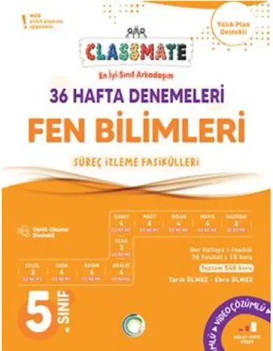 Okyanus Yayınları 5. Sınıf Fen Bilimleri Classmate 36 Hafta Denemeleri