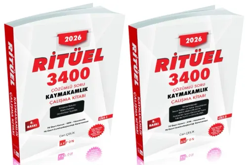 Akfon Yayınları 2026 Kaymakamlık RİTÜEL 3400 Soru Bankası Çözümlü 2 Ci