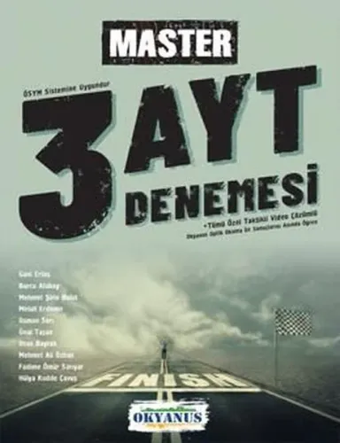 Okyanus Yayınları AYT Master 3 Deneme Okyanus Y