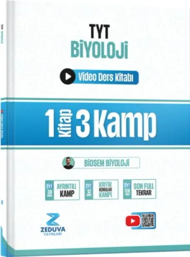 ZEDUVA BİOSEM TYT BİYOLOJİ 1 KİTAP 3 KAMP VİDEO DERS KİTABI 2027