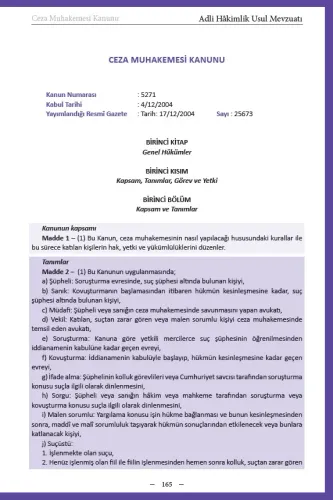 Adli Hakimlik Usul Mevzuatı